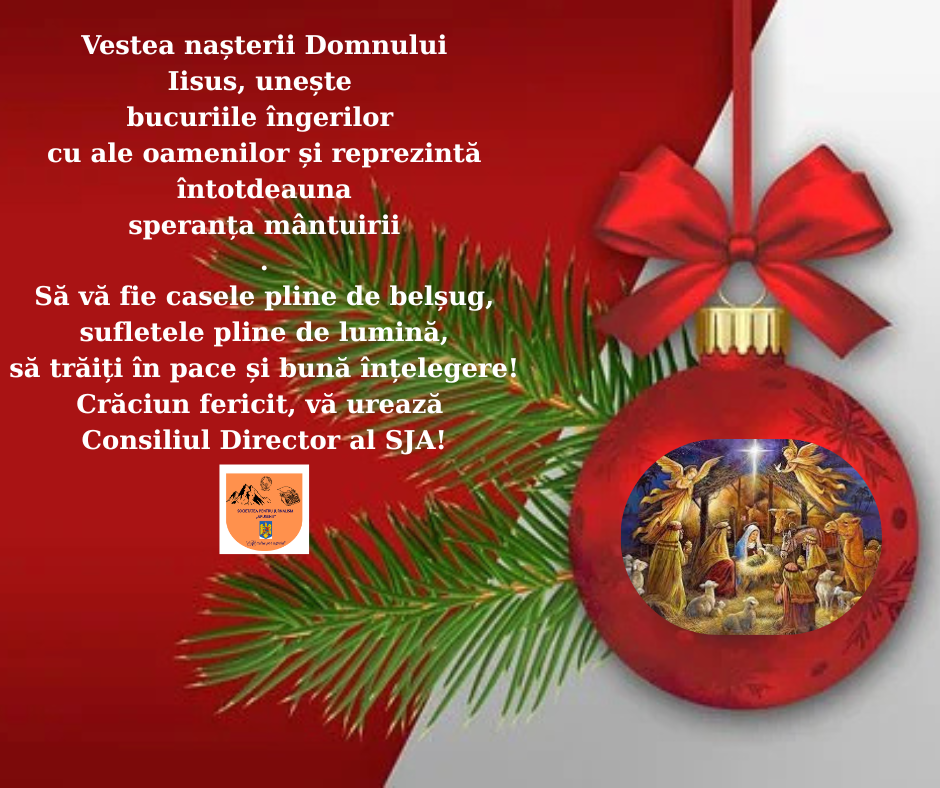 MESAJ DE CRĂCIUN SJA felicitare sja